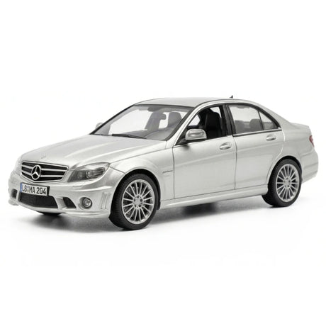 [Schuco] 1:43 Mercedes-Benz 2007 C63 AMG W204 Silver Model Car Die-Cast
