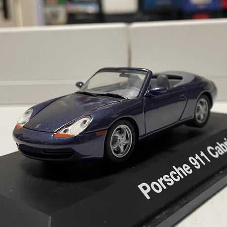 [Schuco] 1:43 Porsche 1997 911 996 Carrera Cabriolet blå modellbil Die-Cast