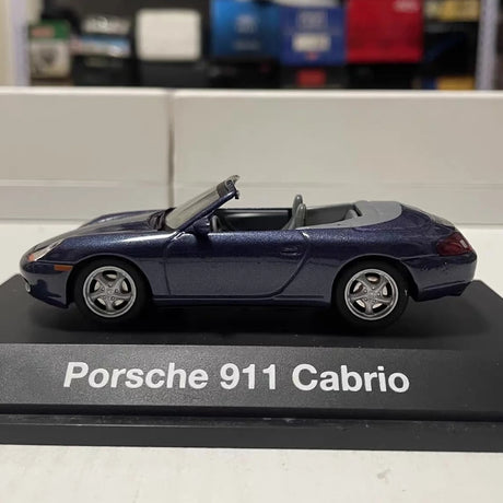 [Schuco] 1:43 Porsche 1997 911 996 Carrera Cabriolet blå modellbil Die-Cast