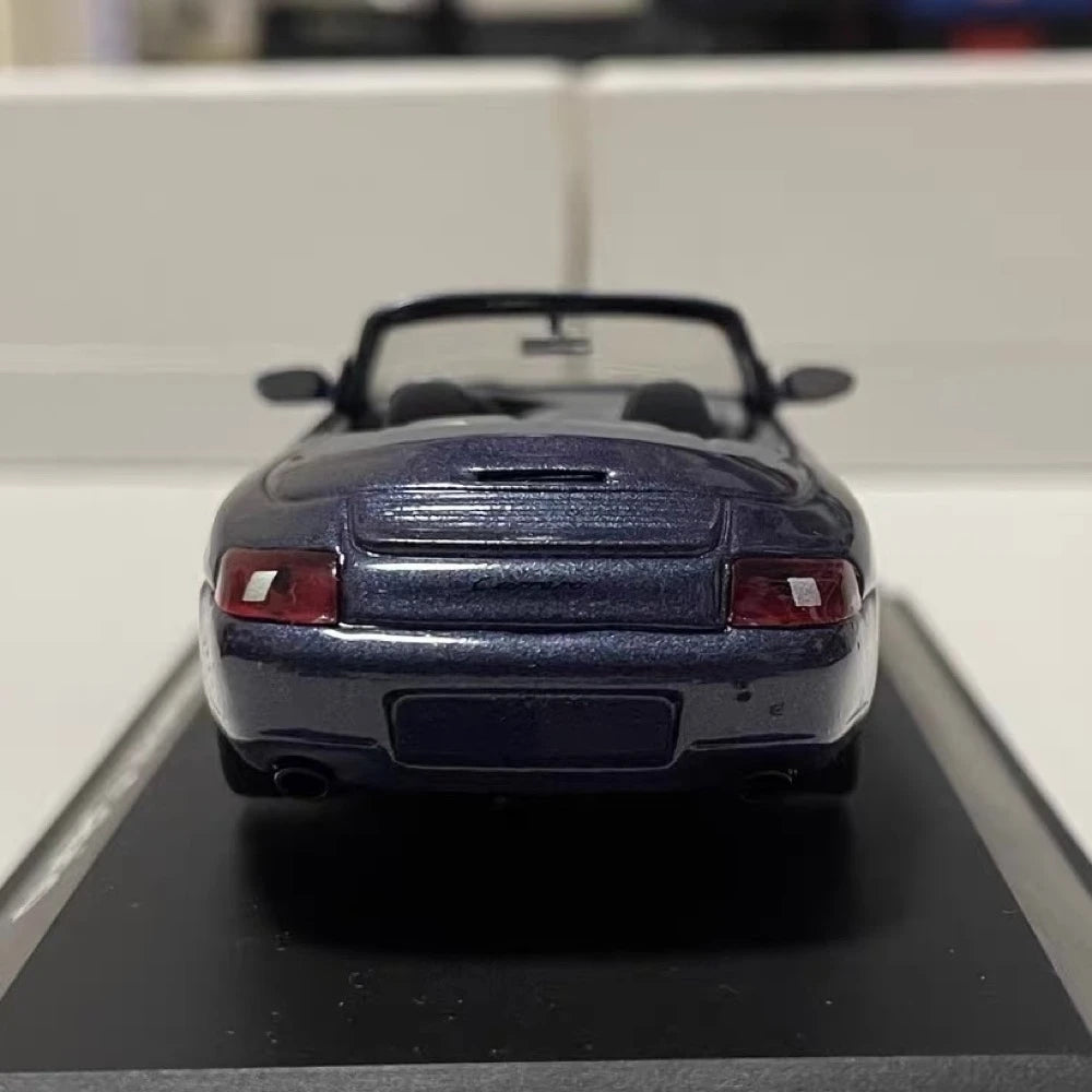 [Schuco] 1:43 Porsche 1997 911 996 Carrera Cabriolet Blue Model Car Die-Cast