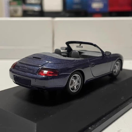 [Schuco] 1:43 Porsche 1997 911 996 Carrera Cabriolet blå modellbil Die-Cast