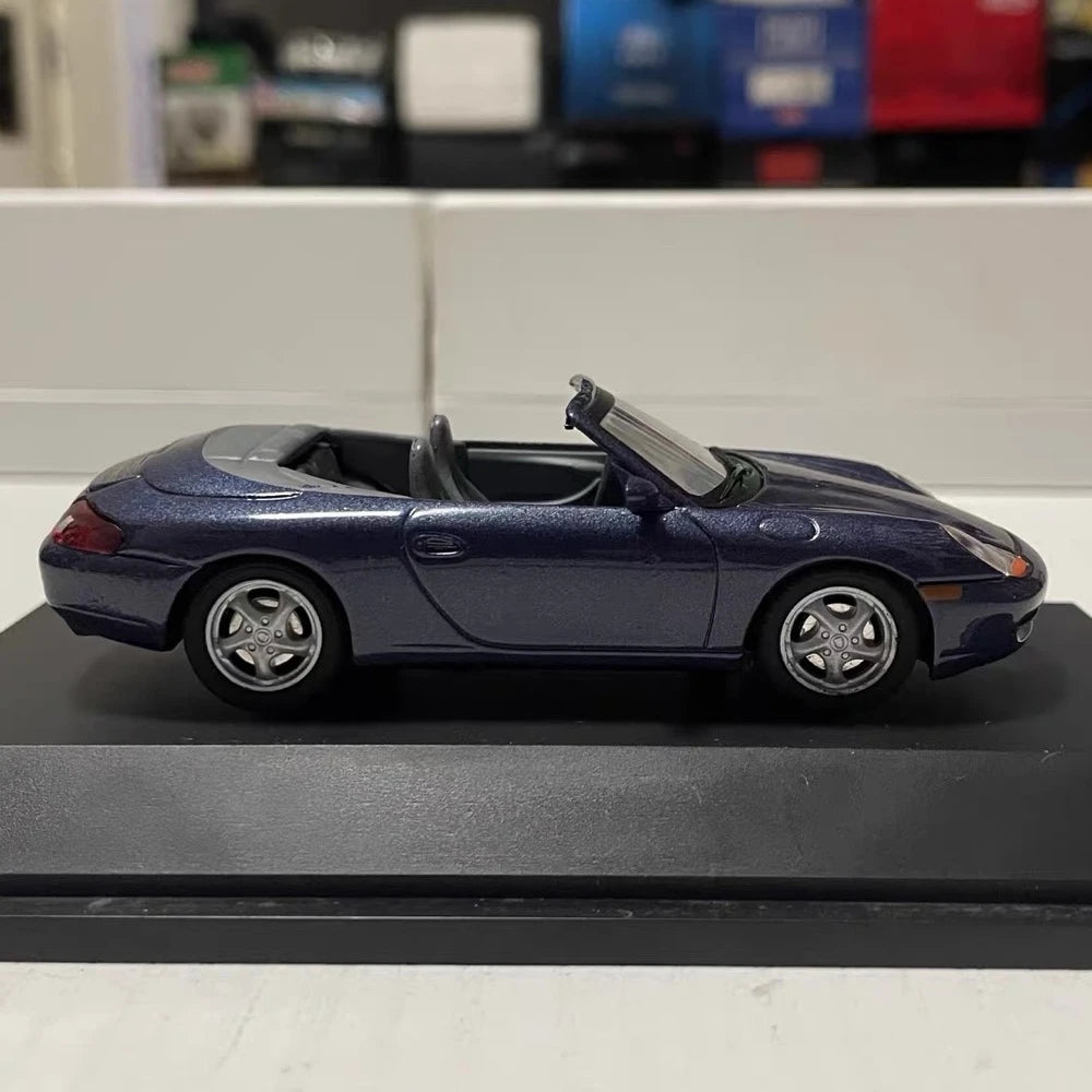 [Schuco] 1:43 Porsche 1997 911 996 Carrera Cabriolet Blue Model Car Die-Cast