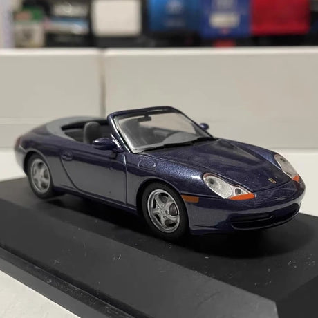 [Schuco] 1:43 Porsche 1997 911 996 Carrera Cabriolet blå modellbil Die-Cast