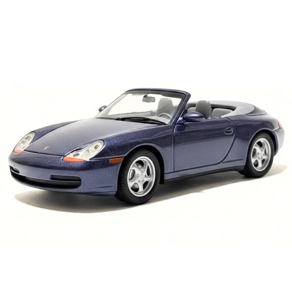 [Schuco] 1:43 Porsche 1997 911 996 Carrera Cabriolet Blue Model Car Die-Cast
