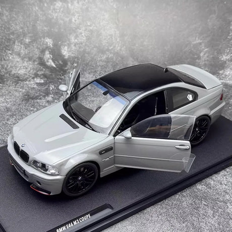 [Solido] 1:18 BMW 2003 E46 M3 CSL Gray Model Car Die-Cast