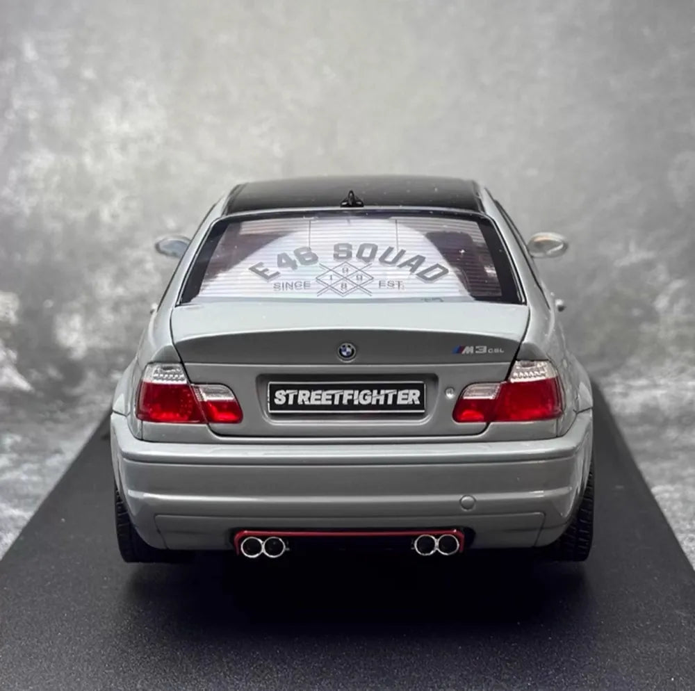 [Solido] 1:18 BMW 2003 E46 M3 CSL Gray Model Car Die-Cast