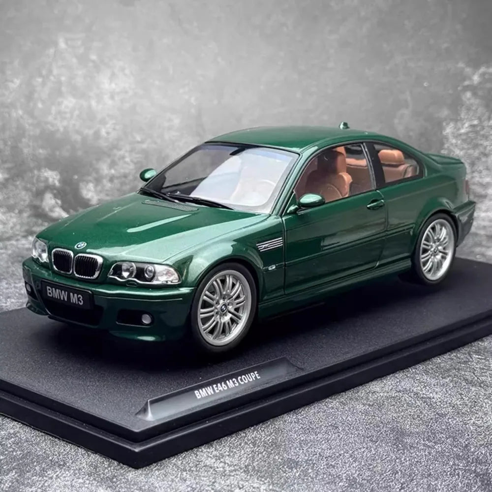 [Solido] 1:18 BMW 2003 E46 M3 CSL grön modellbil Die-Cast