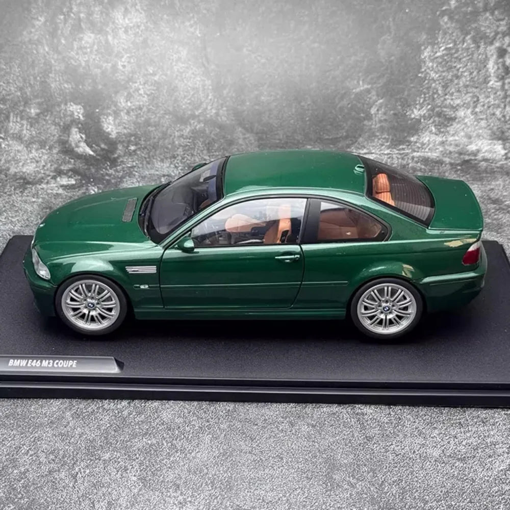 [Solido] 1:18 BMW 2003 E46 M3 CSL grön modellbil Die-Cast