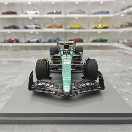 1:18 Aston Martin 2023 AMR23 #14 Monaco GP Fernando Alonso F1 model car by Spark - view 1