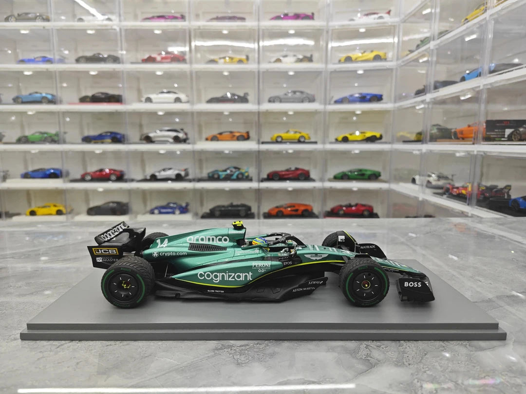 1:18 Aston Martin 2023 AMR23 #14 Monaco GP Fernando Alonso F1 model car by Spark - view 9