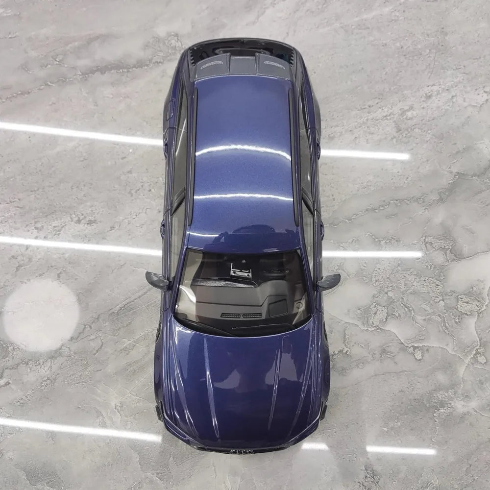 [Top Speed] 1:18 Audi 2021 RS6 Navarra C8 ABT blu modellino di auto resina