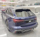 [Top Speed] 1:18 Audi 2021 RS6 Navarra C8 ABT Blue Model Car Resin