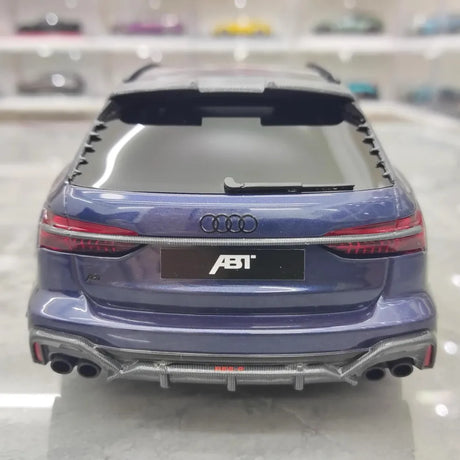 [Top Speed] 1:18 Audi 2021 RS6 Navarra C8 ABT Blue Model Car Resin