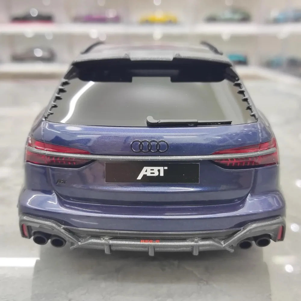 [Top Speed] 1:18 Audi 2021 RS6 Navarra C8 ABT blu modellino di auto resina