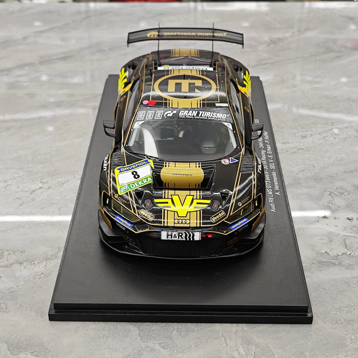 Audi 2025 R8 LMS GT3 EVO II #8 1:18 modello collezionabile in resina Nurburgring 24h di Spark - vista 2