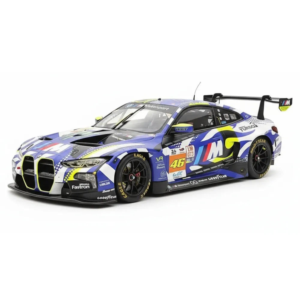 [Spark] 1:18 BMW 2024 M4 GT3 Le Mans 24H V. Rossi Model Car Resin