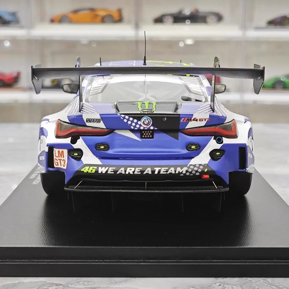[Spark] 1:18 BMW 2024 M4 GT3 Le Mans 24H V. Rossi Model Car Resin