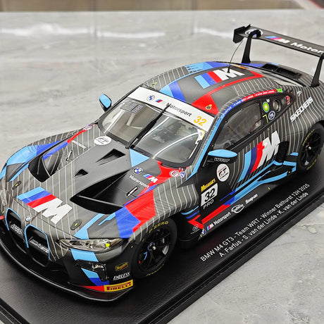 BMW 2025 M4 GT3 EVO #32 1:18 Gewinner Bathurst 12h Harz-Sammelmodell von Spark – siehe 4