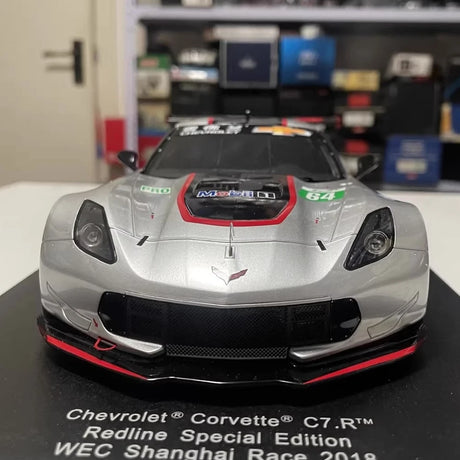 [Spark] 1:18 Chevrolet 2014 Corvette C7.R #64 Redline WEC Model Car Resin / Closed Body