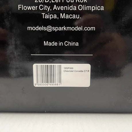 [Spark] 1:18 Chevrolet 2014 Corvette C7.R #64 Redline WEC Model Car Resin / Closed Body
