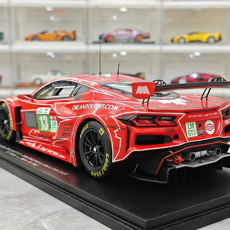 Chevrolet 2025 Corvette Z06 GT3.R #13 1:18 AWA Racing 24h Le Mans Resin-Sammlermodell von Spark – Ansicht 6