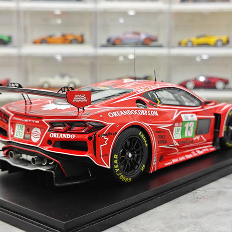 Chevrolet 2025 Corvette Z06 GT3.R #13 1:18 AWA Racing 24h Le Mans Resin-Sammlermodell von Spark – siehe 8