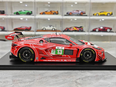 Chevrolet 2025 Corvette Z06 GT3.R #13 1:18 AWA Racing 24h Le Mans Resin-Sammlermodell von Spark – Ansicht 9