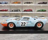 [Spark] 1:18 Ford 1969 GT40 #22 Le Mans Winner Model Car Resin / Closed Body
