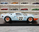 [Spark] 1:18 Ford 1969 GT40 #22 Le Mans Winner Model Car Resin / Closed Body