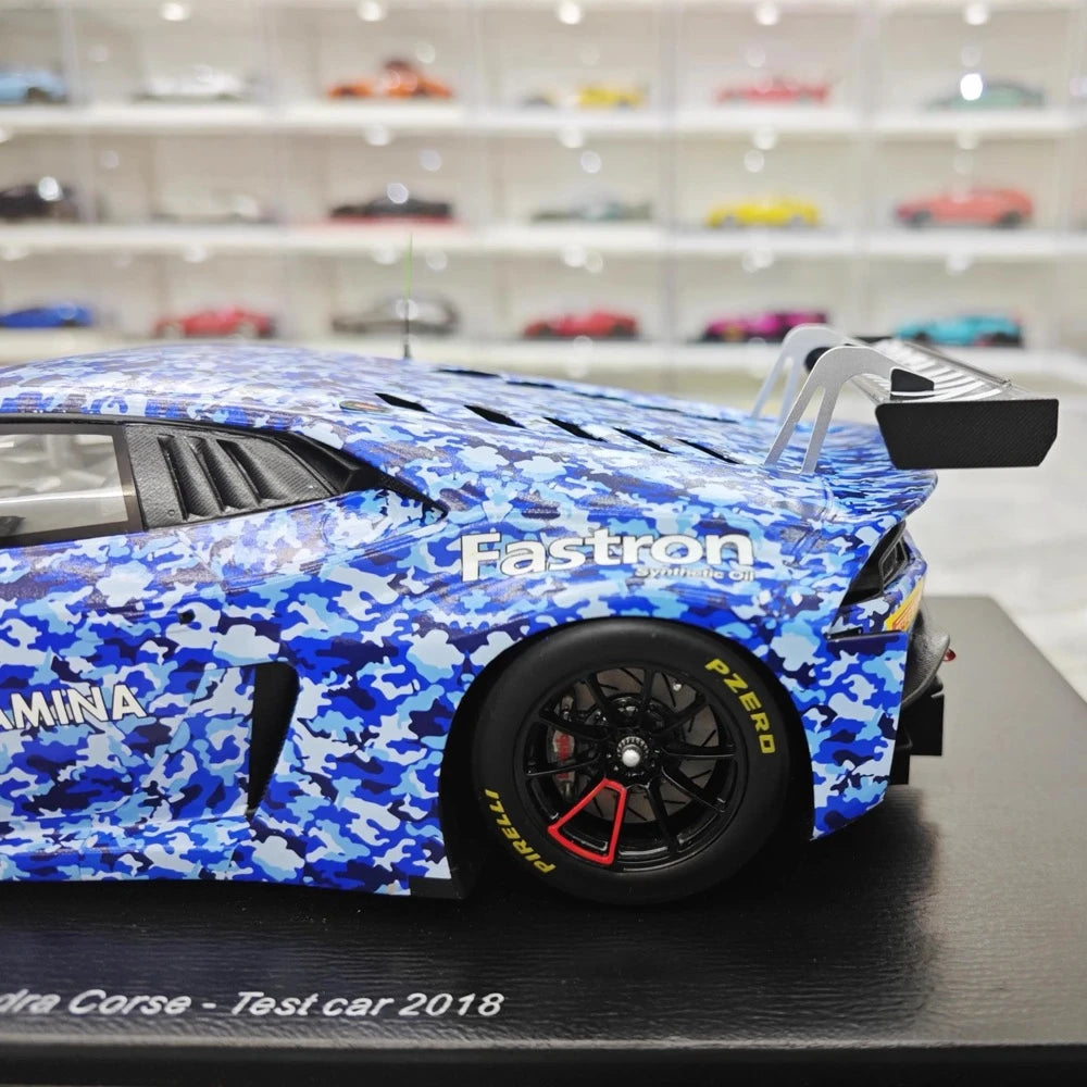 [Spark] 1:18 Lamborghini 2018 Huracan GT3 Evo Squadra Crose Model Car Resin