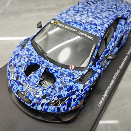 [Spark] 1:18 Lamborghini 2018 Huracan GT3 Evo Squadra Crose Model Car Resin