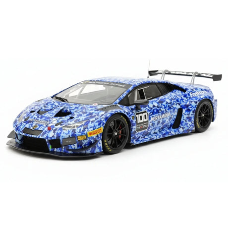 [Spark] 1:18 Lamborghini 2018 Huracan GT3 Evo Squadra Crose Model Car Resin