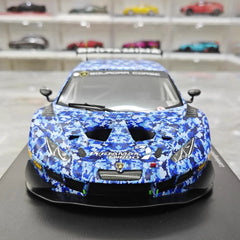 [Spark] 1:18 Lamborghini 2018 Huracan GT3 Evo Squadra Crose Model Car Resin