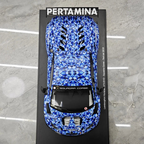 [Spark] 1:18 Lamborghini 2018 Huracan GT3 Evo Squadra Crose Model Car Resin