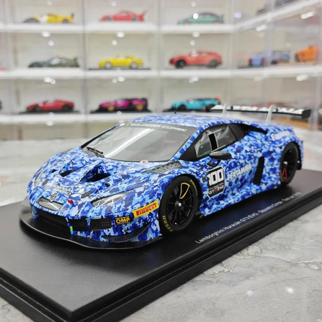 [Spark] 1:18 Lamborghini 2018 Huracan GT3 Evo Squadra Crose Model Car Resin