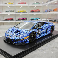 [Spark] 1:18 Lamborghini 2018 Huracan GT3 Evo Squadra Crose Model Car Resin