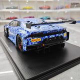 [Spark] 1:18 Lamborghini 2018 Huracan GT3 Evo Squadra Crose Model Car Resin
