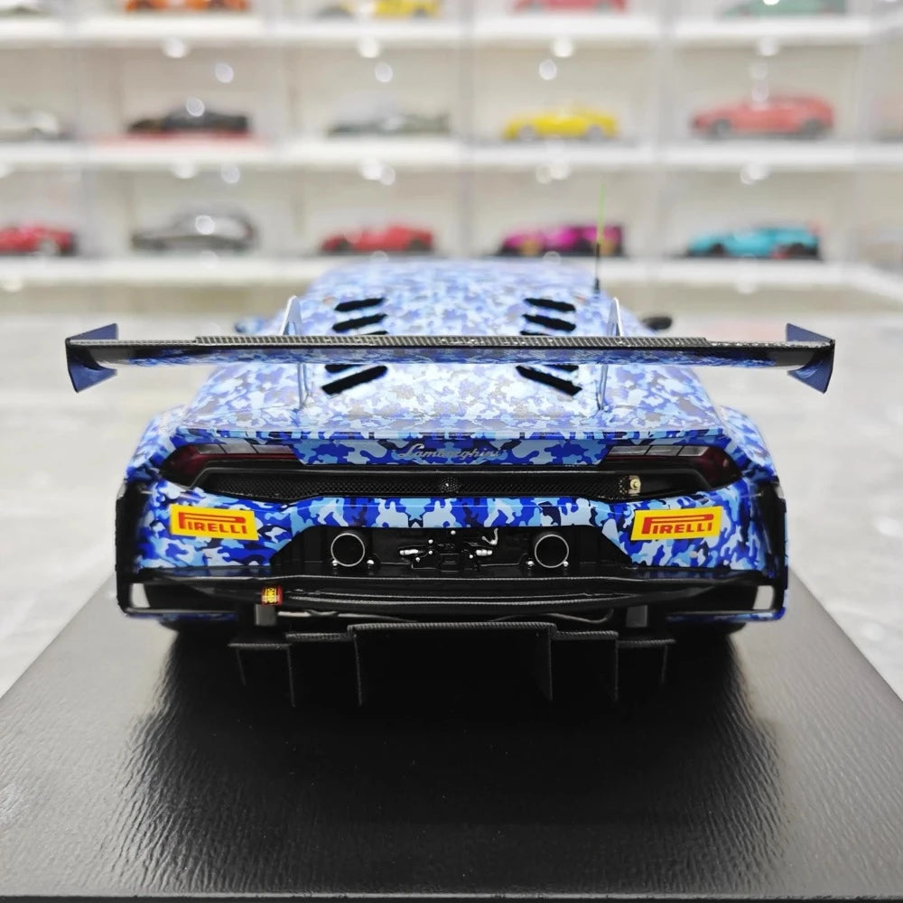 [Spark] 1:18 Lamborghini 2018 Huracan GT3 Evo Squadra Crose Model Car Resin