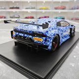 [Spark] 1:18 Lamborghini 2018 Huracan GT3 Evo Squadra Crose Model Car Resin