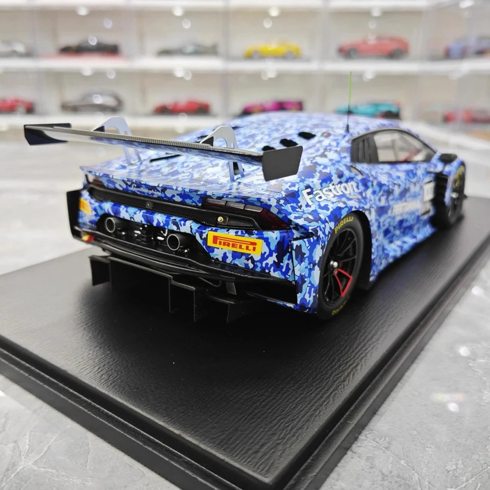 [Spark] 1:18 Lamborghini 2018 Huracan GT3 Evo Squadra Crose Model Car Resin