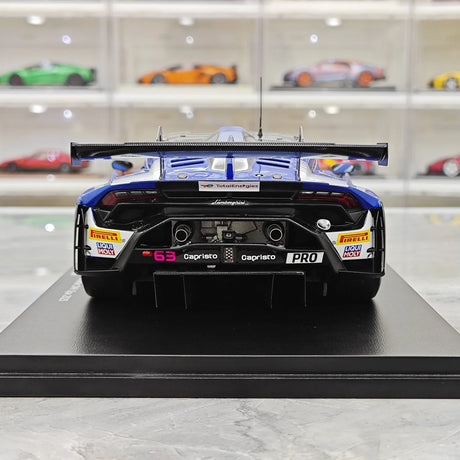 Lamborghini 2025 Huracan GT3 EVO2 #63 1:18 Gewinner 24h Spa Resin Sammlermodell von Spark – Ansicht 7