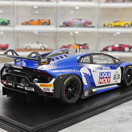 Lamborghini 2025 Huracan GT3 EVO2 #63 1:18 Gewinner 24h Spa Resin Sammelmodell von Spark – siehe 8