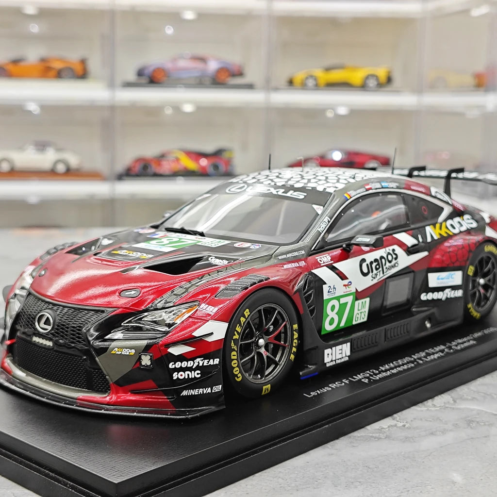 Lexus 2025 RC F LMGT3 #87 1:18 Spark 의 24시간 르망 레진 수집 모델 - 뷰 3