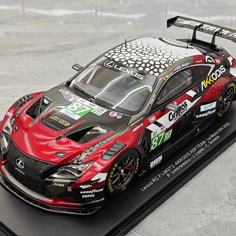 Lexus 2025 RC F LMGT3 #87 1:18 Spark 의 24시간 르망 레진 수집 모델 - 뷰 4