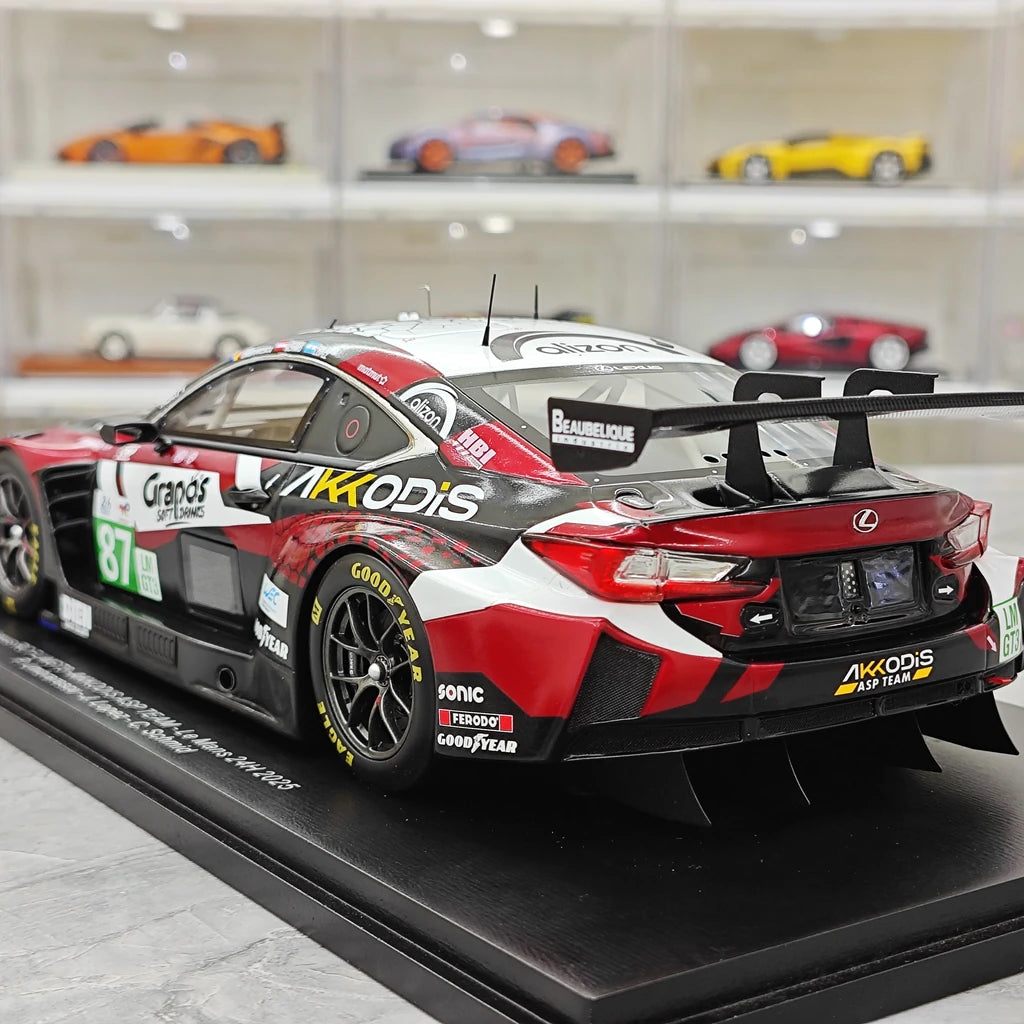 Lexus 2025 RC F LMGT3 #87 1:18 Spark 의 24시간 르망 레진 수집 모델 - 뷰 6