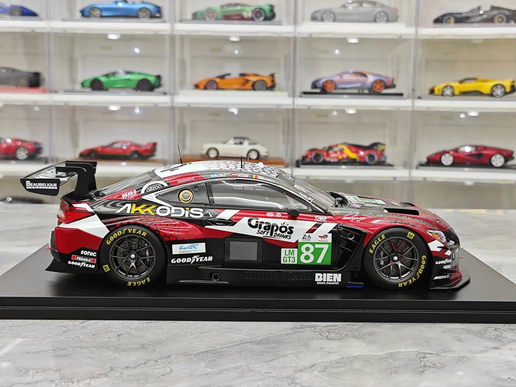 Lexus 2025 RC F LMGT3 #87 1:18 Spark 제작한 24시간 르망 레진 수집 모델 - 뷰 8