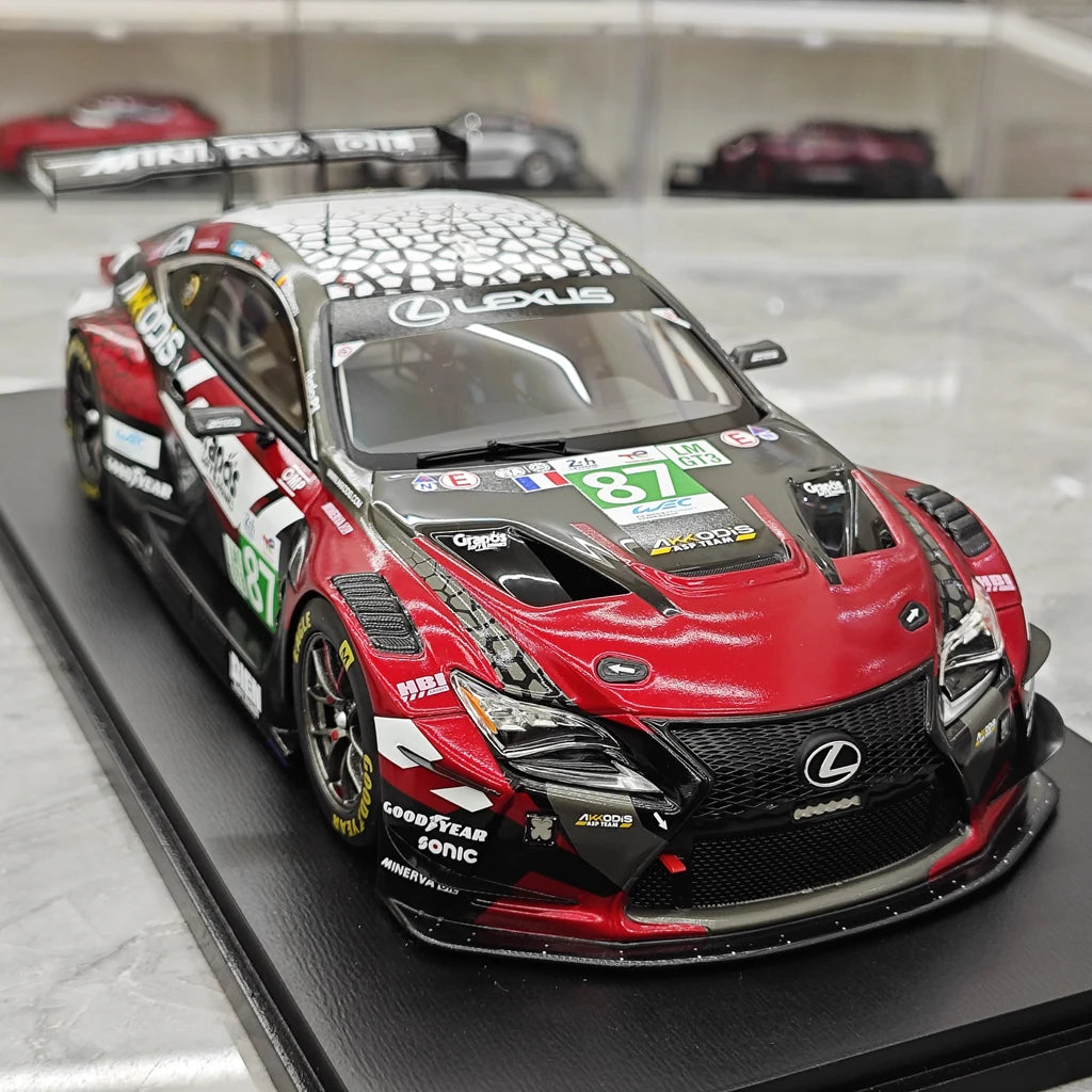 Lexus 2025 RC F LMGT3 #87 1:18 Spark 의 24시간 르망 레진 수집 모델 - 보기 9