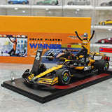 1:18 McLaren 2024 MCL38 #81 Azerbaijan GP Oscar Piastri F1 modelo de coche de resina por Spark - ver 15