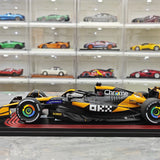 1:18 McLaren 2024 MCL38 #81 Azerbaijan GP Oscar Piastri F1 modelo de coche de resina por Spark - ver 5