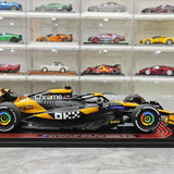 1:18 McLaren 2024 MCL38 #81 Azerbaijan GP Oscar Piastri F1 modelo de coche de resina de Spark - ver 9